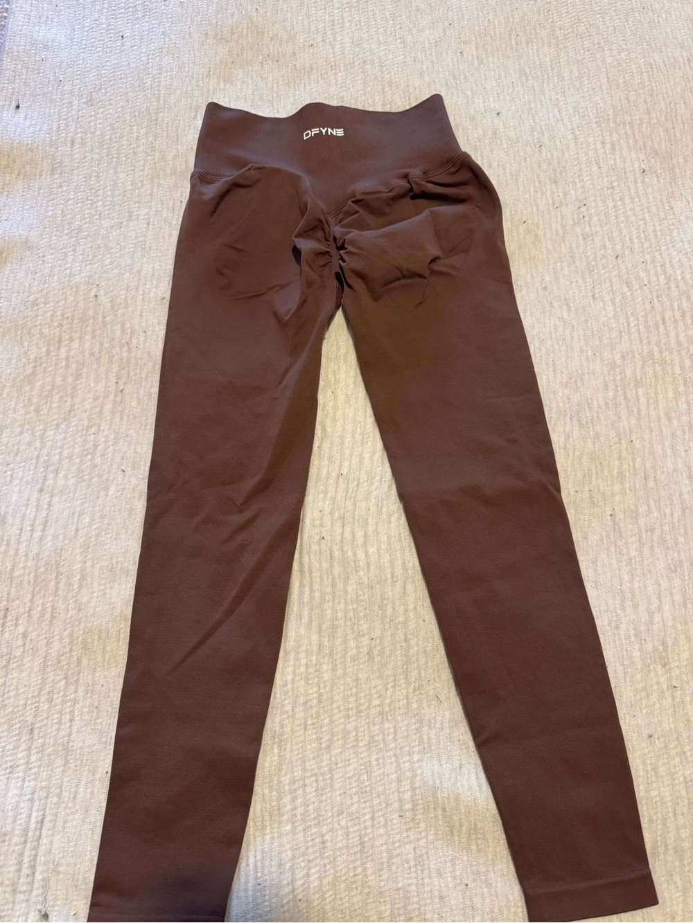 Brown High-Waist Leggings